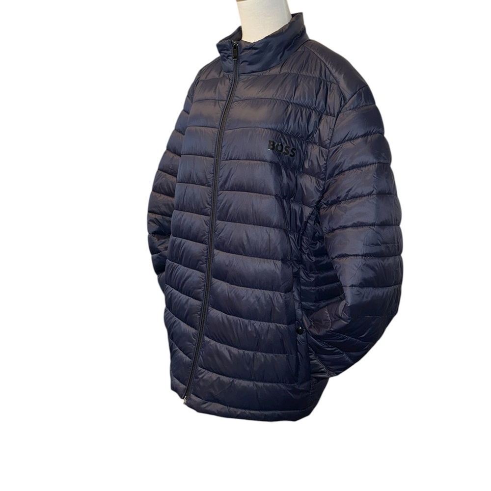 Hugo Boss Navy Blue Puffer Jacket - Picture 2 of 10